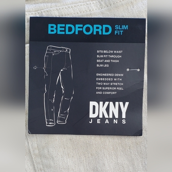 DKNY BEDFORD STRETCH SLIM STRAIGHT LEG BEIGE MEN'S SIZE 40 - Picture 13 of 13